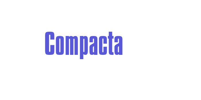 Compacta Font