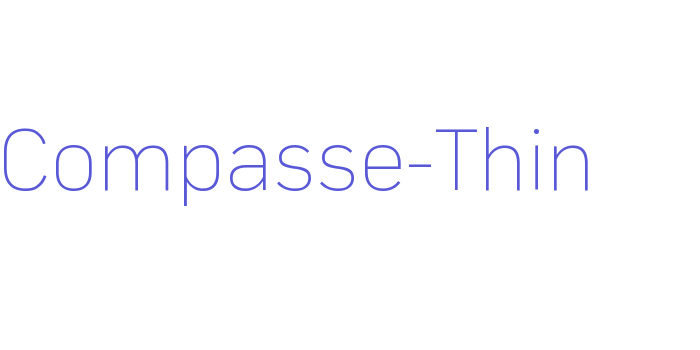 Compasse-Thin Font Download