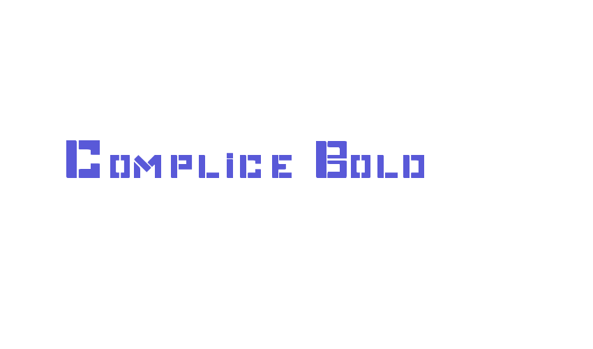 Complice Bold Font