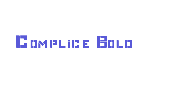 Complice Bold Font Download