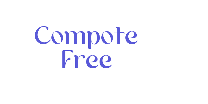 Compote Free Font Download