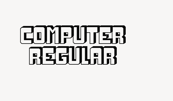 Computer Regular Font