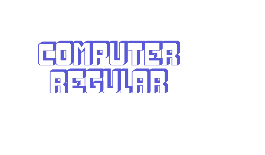 Computer Regular Font