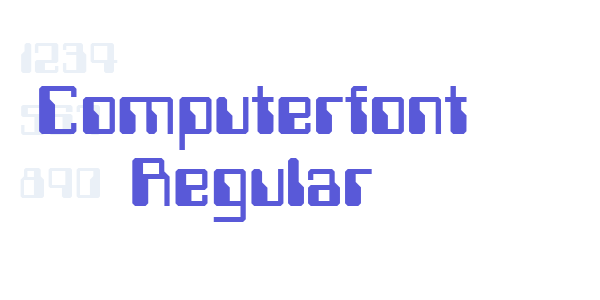 Computerfont Regular font free