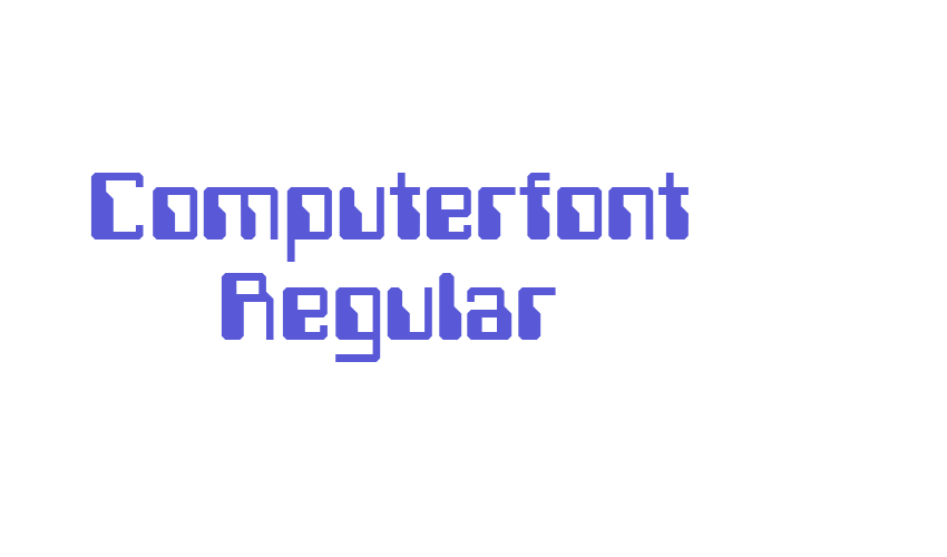 Computerfont Regular Font Download