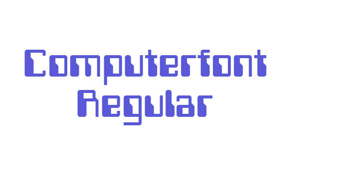 Computerfont Regular Font Download