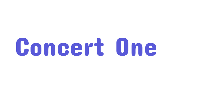 Concert One Font Download