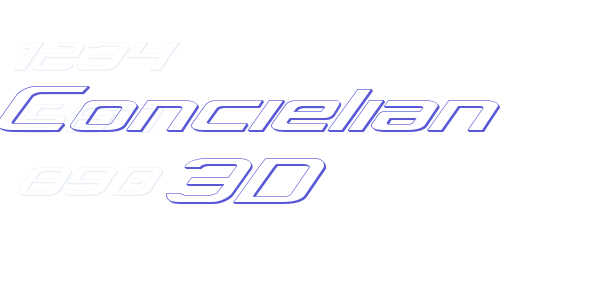 Concielian 3D font free