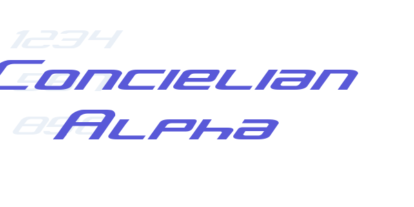 Concielian Alpha font free