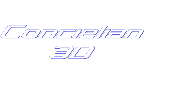 Concielian 3D Font Download