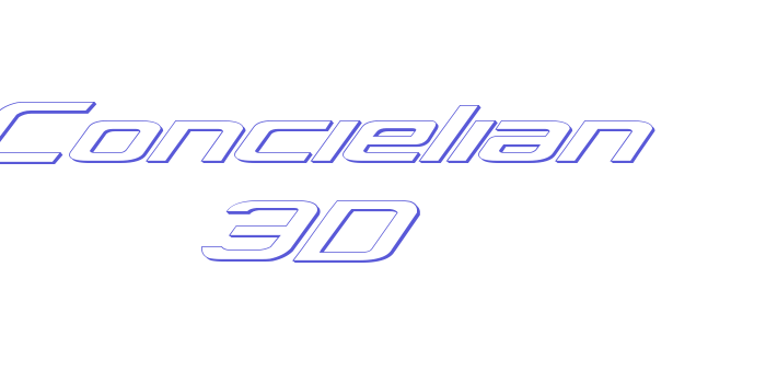 Concielian 3D Font