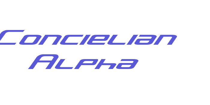 Concielian Alpha Font Download