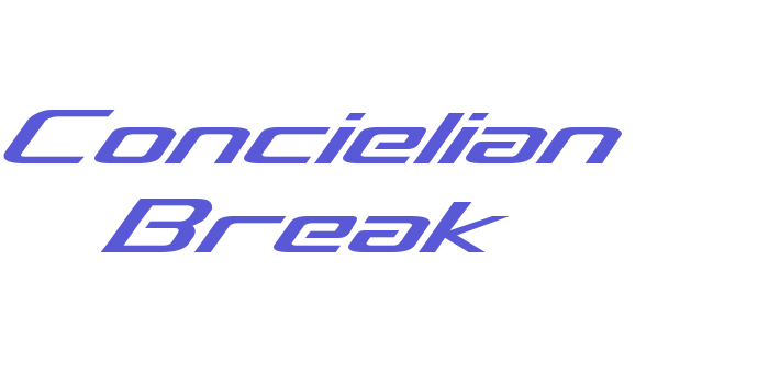 Concielian Break Font Download