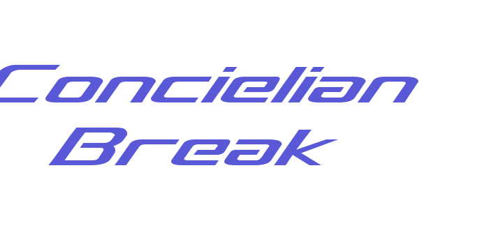 Concielian Break Font