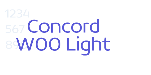 Concord W00 Light font free