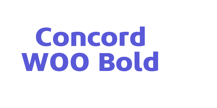 Concord W00 Bold Font Download