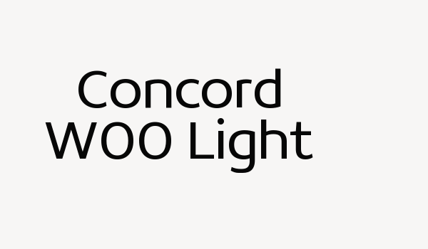 Concord W00 Light Font