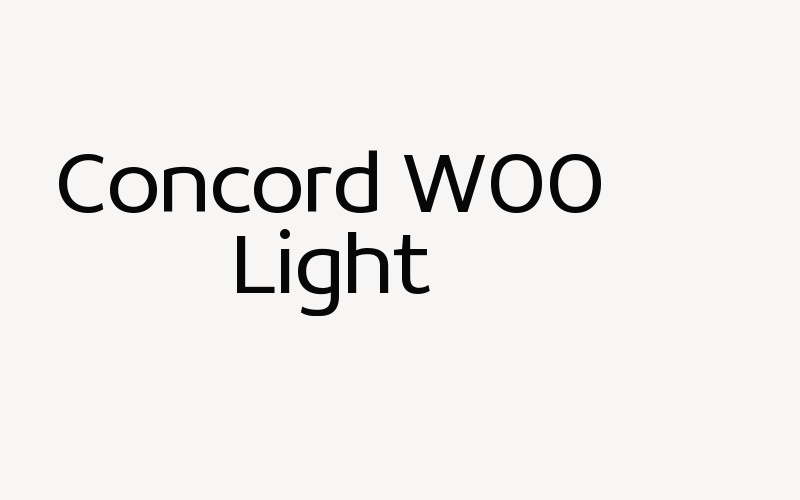 Concord W00 Light Font