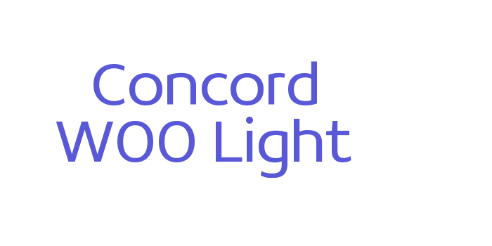 Concord W00 Light Font Download