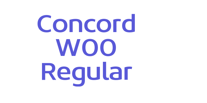 Concord W00 Regular Font Download