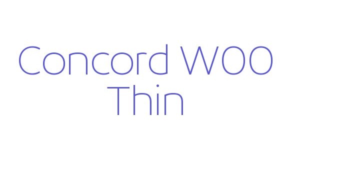 Concord W00 Thin Font Download