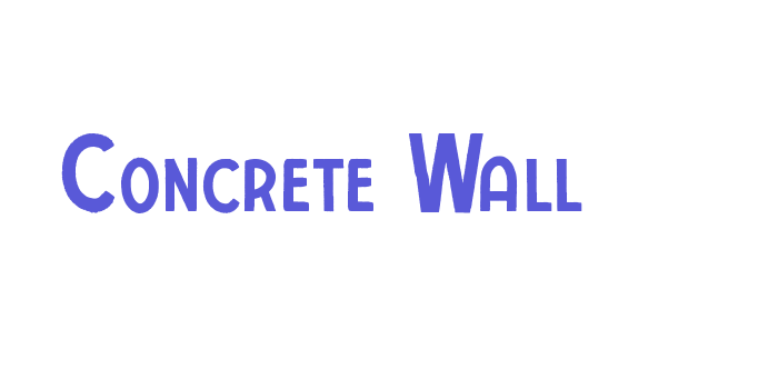 Concrete Wall Font Download