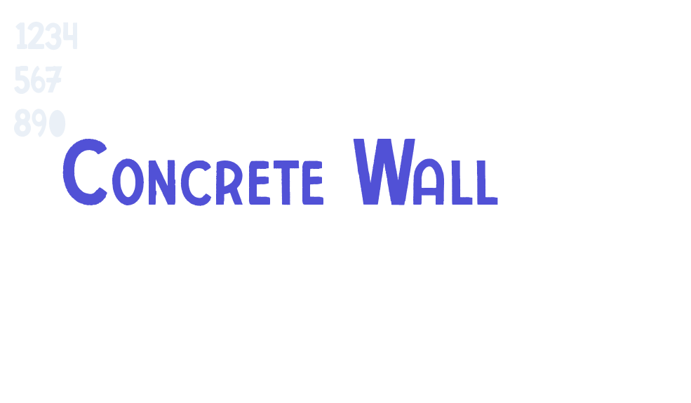 Concrete Wall-font-download