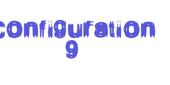 Configuration 9 Font Download