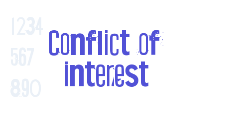 Conflict of interest-font-download