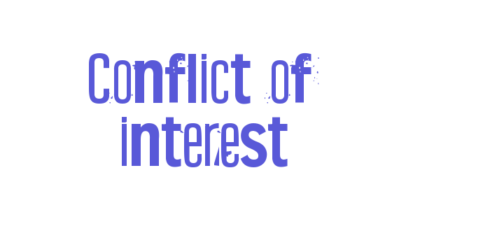 Conflict of interest Font