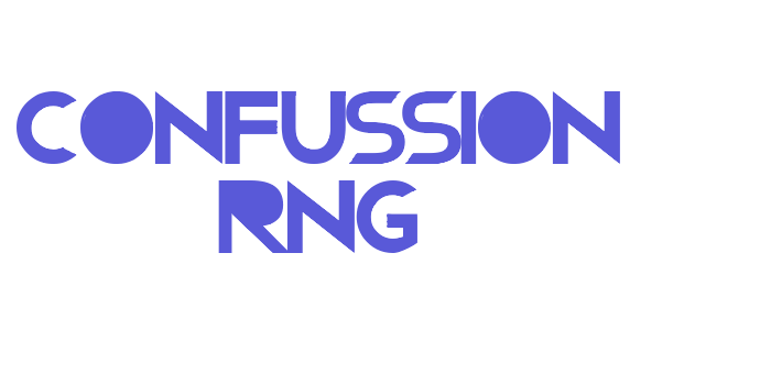 Confussion RNG Font Download