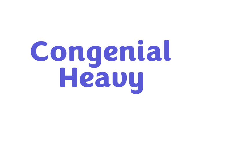 Congenial Heavy Font