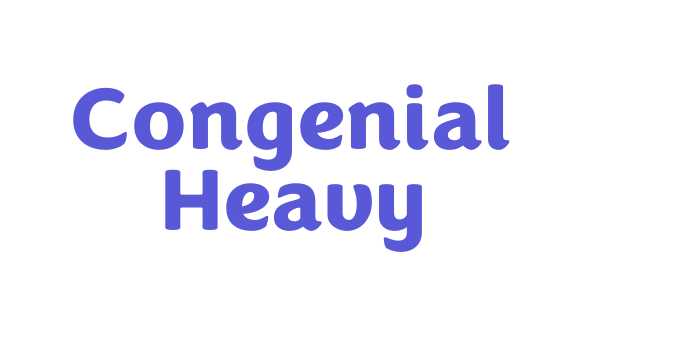 Congenial Heavy Font Download