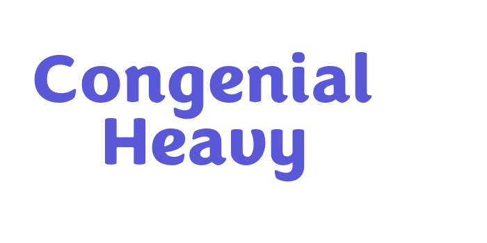 Congenial Heavy Font