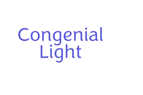 Congenial Light Font