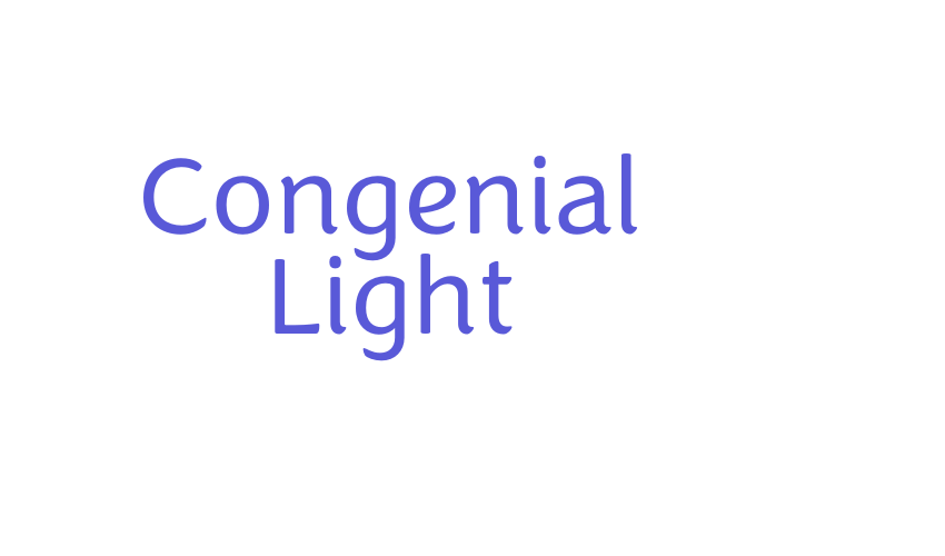 Congenial Light Font