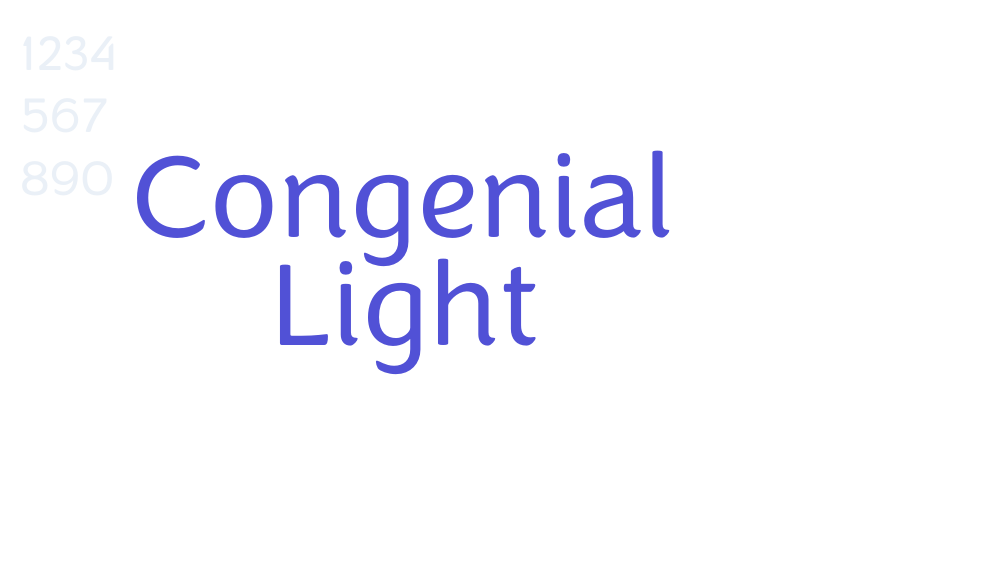 Congenial Light-font-download