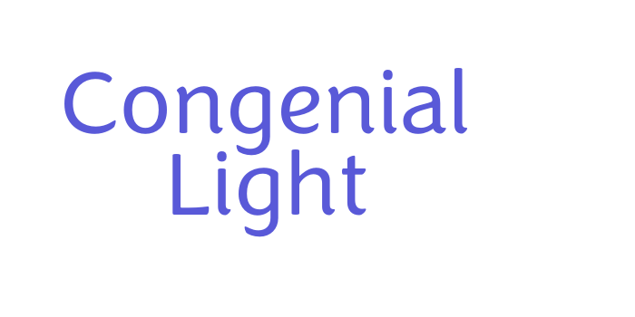 Congenial Light Font