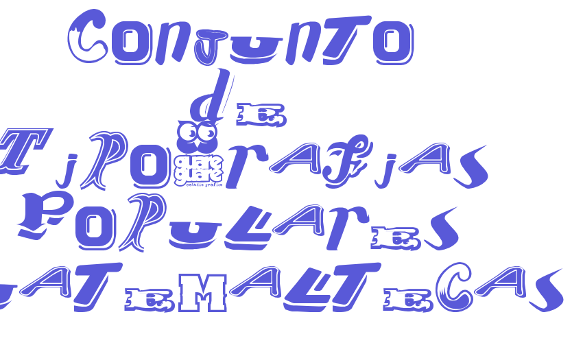 Conjunto de Tipografias Populares Guatemaltecas Font Download