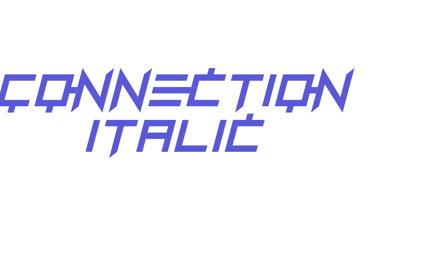 Connection Italic Font