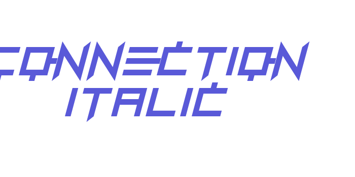 Connection Italic Font Download