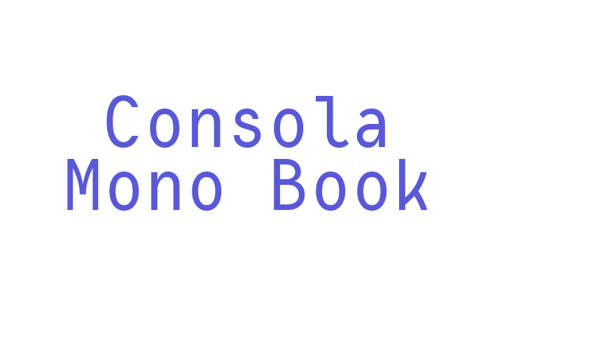 Consola Mono Book Font Download