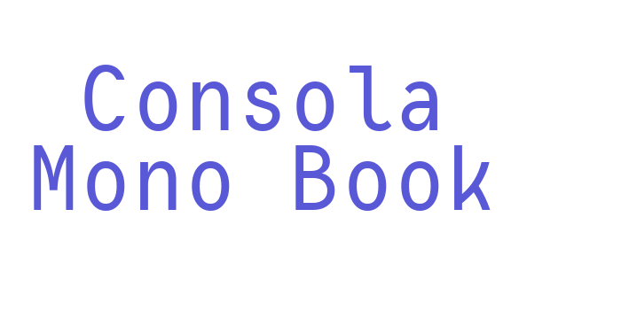 Consola Mono Book Font