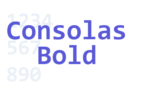 Consolas Bold Font Download