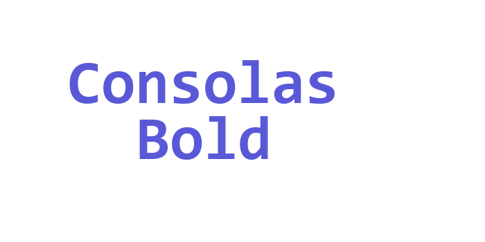 Consolas Bold Font Download