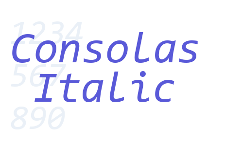 Consolas Italic Font Download