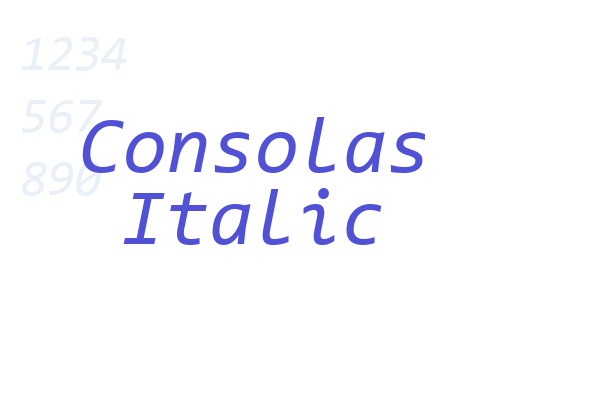 Consolas Italic