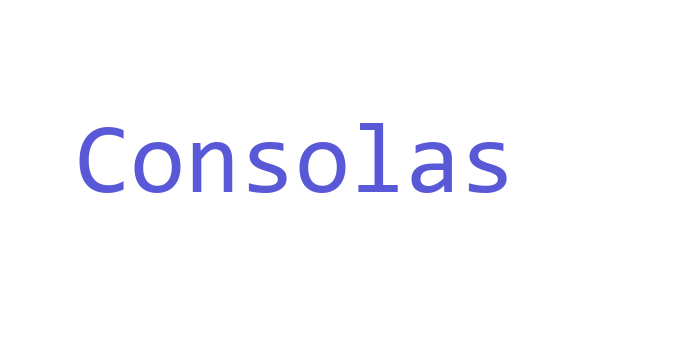 Consolas Font