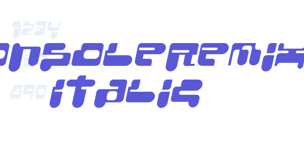 ConsoleRemix Italic font