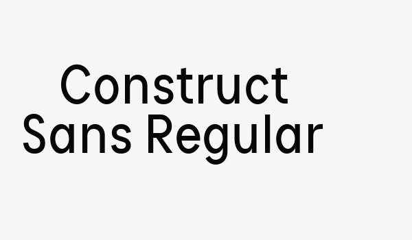 Construct Sans Regular Font